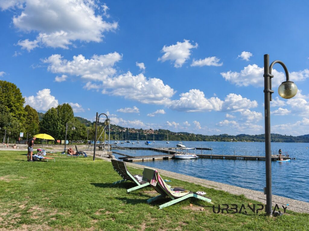 Arredo urbano del Lido di Anzasco sul Lago di Viverone