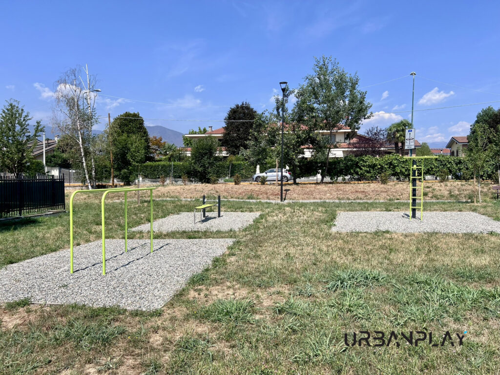 Area fitness outdoor nel nuovo parco tra Corso Italia e via Martini a Robassomero